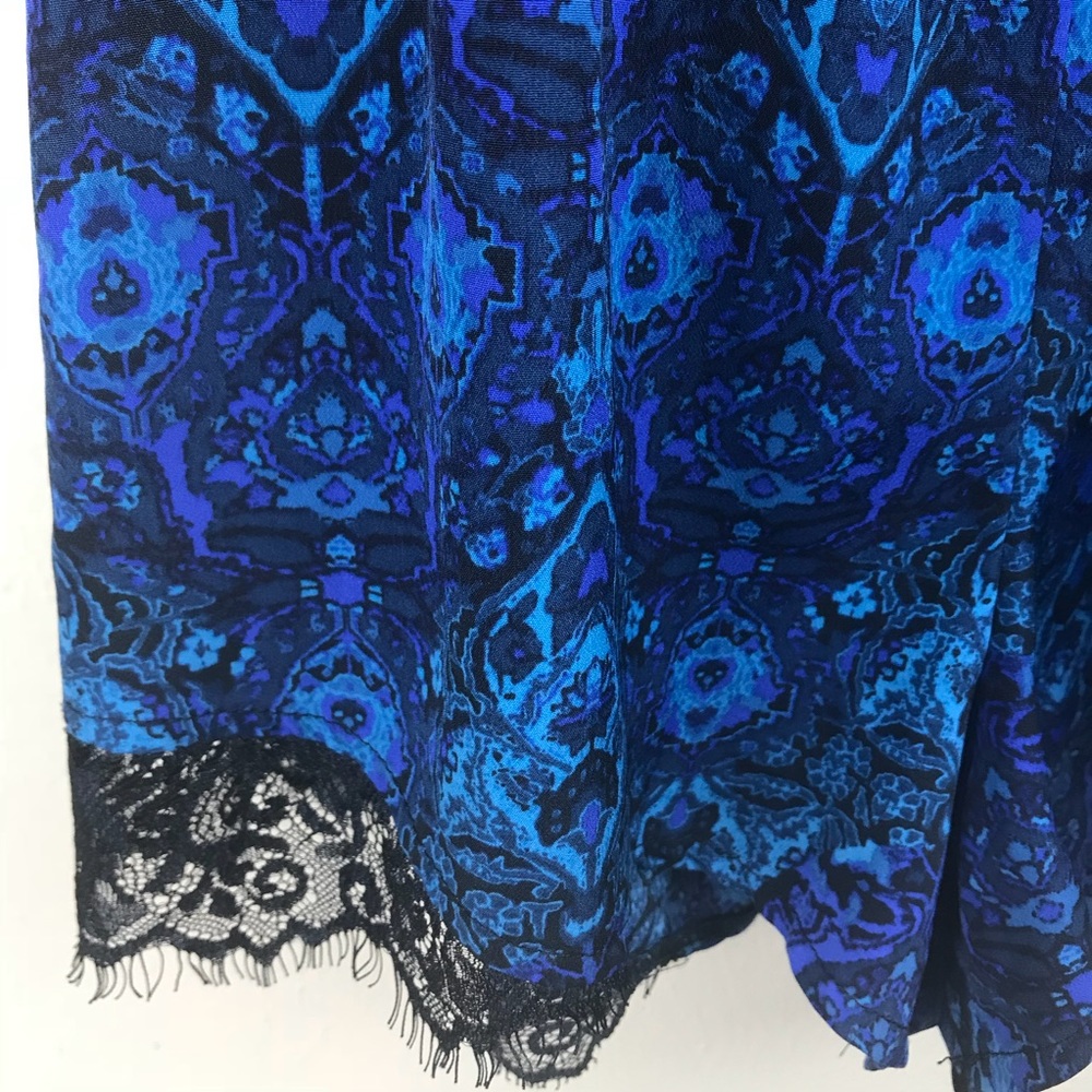Kimchi Blue Silky romper black lace trim - Picture 6 of 7
